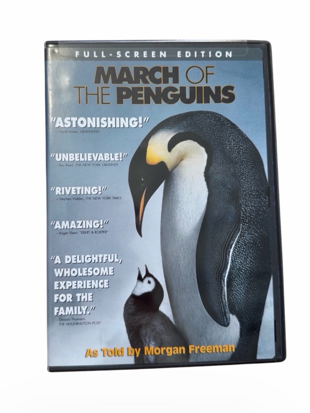 March of the Penguins DVD Full Screen Edition Morgan Freeman National Geographic